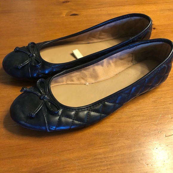 Merona Shoes Black Flats With Bow Poshmark
